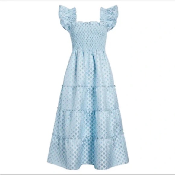 Hill House Home Ellie Nap Dress Snowflake Brocade - Picture 4 of 4